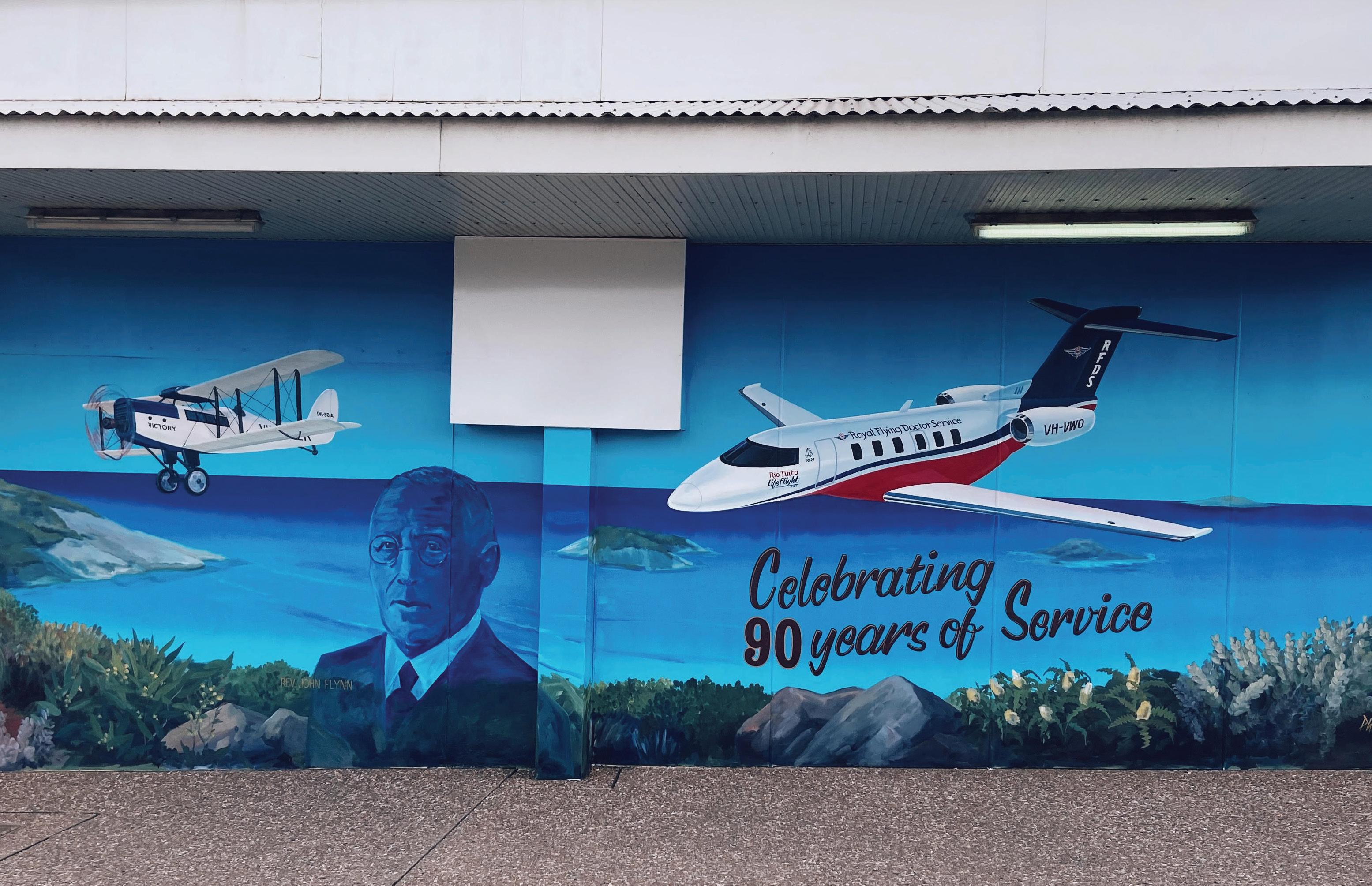 STORY BEHIND THE STREET ART: Celebrating 90 Years of Royal Flying Doctor Service