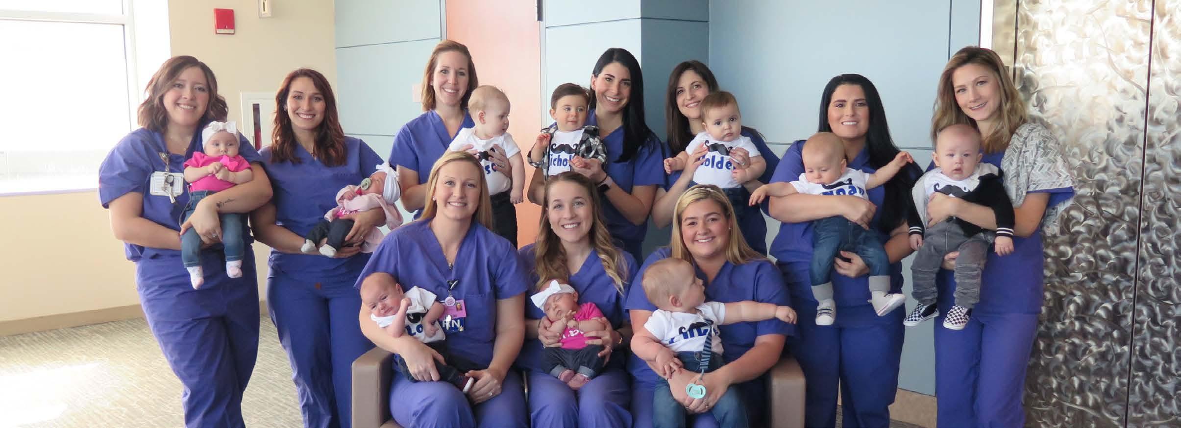 A Dozen Vineland Maternity Nurses Give Birth in 2019 Inspira Celebrates National Wear Red Day
