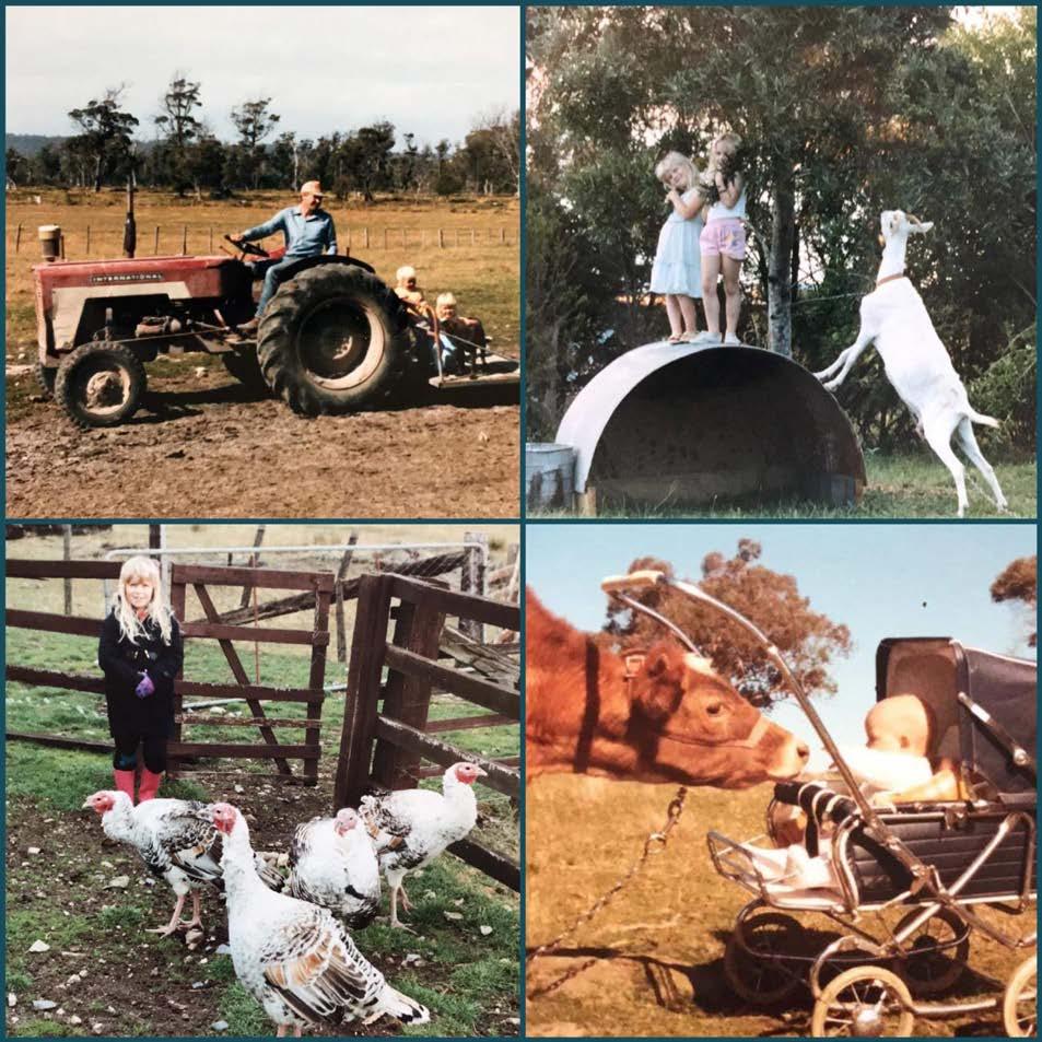 Shari spent her childhood on farms in rural Tasmania.