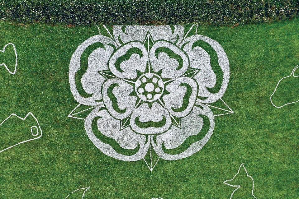 Yorkshire Day celebrated with ground art