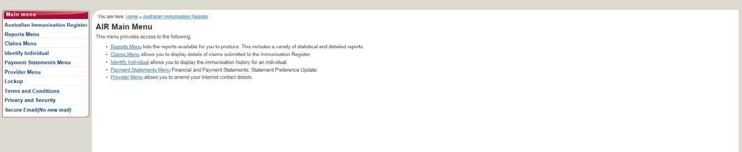 Cover for Logging onto the AIR