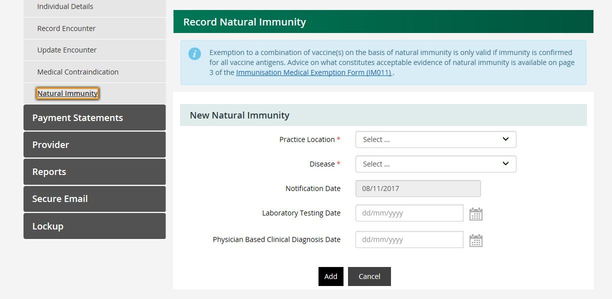 Cover for Recording a Natural Immunity