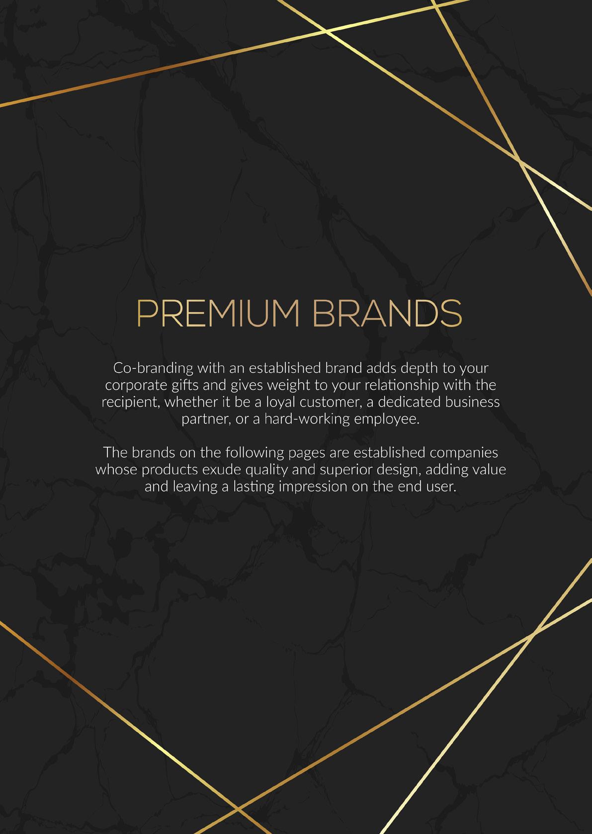 Cover for PREMIUM BRANDS