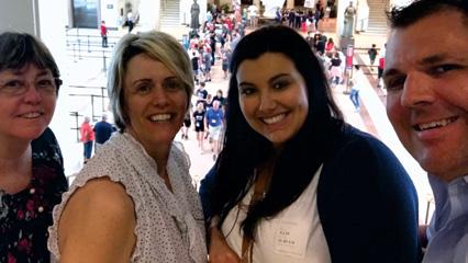 DNP students at the Capital Building during the Health Policy Institute.