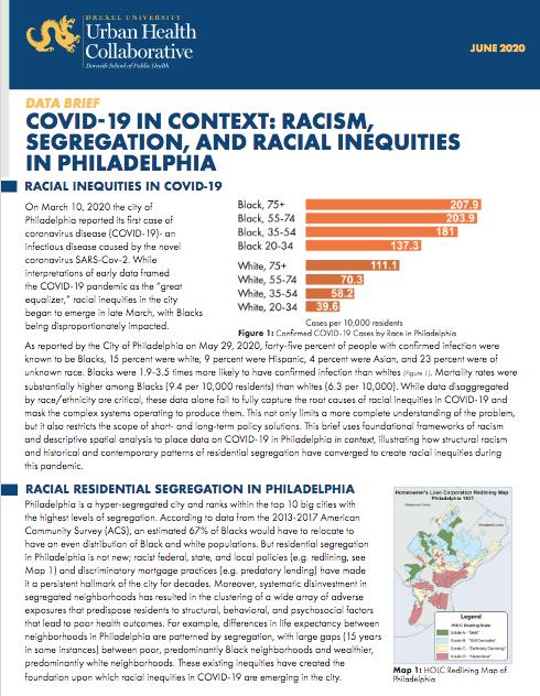 Article from: Drexel Urban Health Collaborative Annual Report 2019-2020 