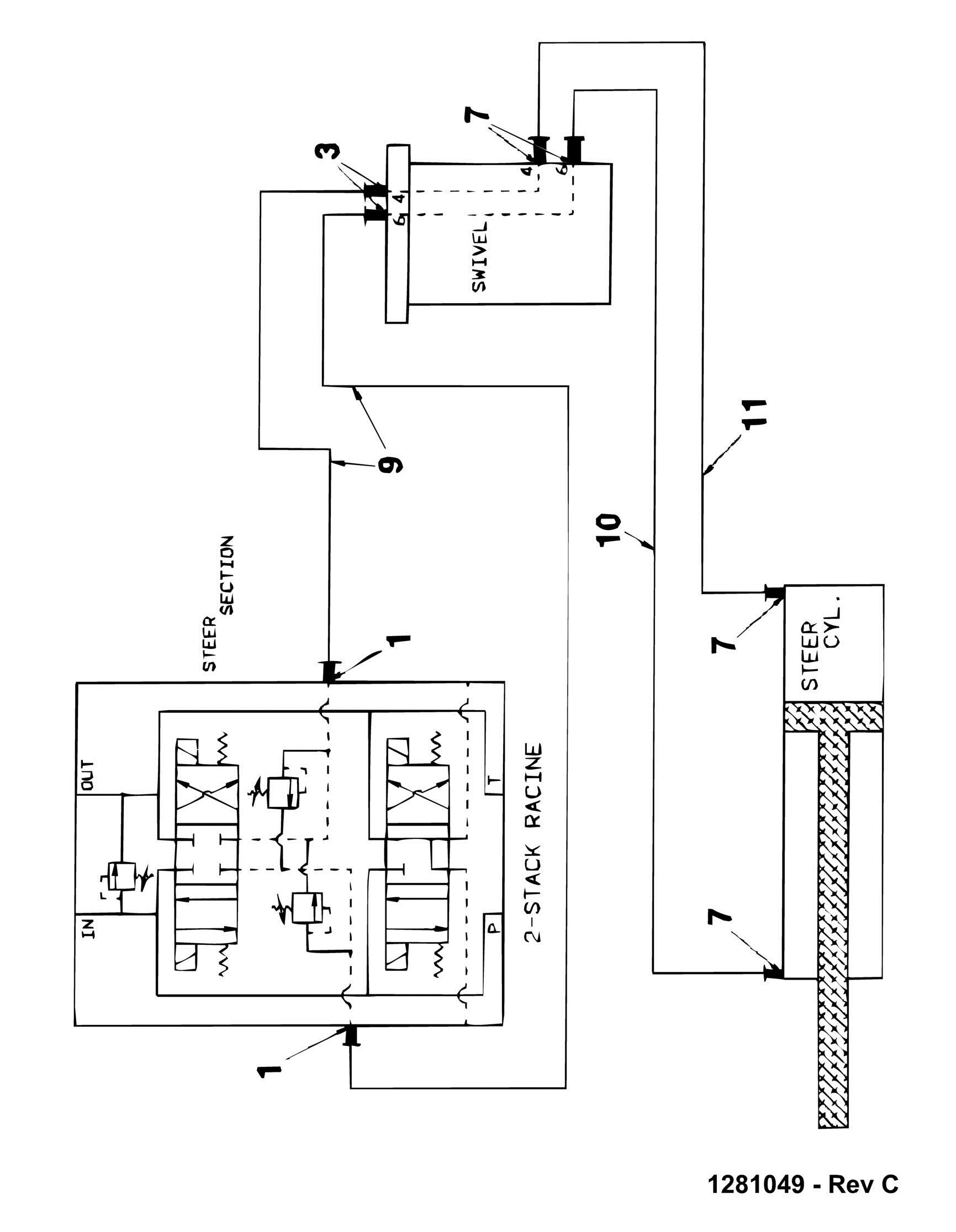 FIGURE 6 9. HYDRAULIC DIAGRAM SEQUENCE
