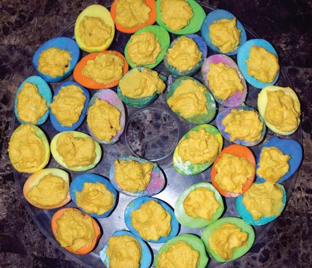 Colored Deviled Eggs