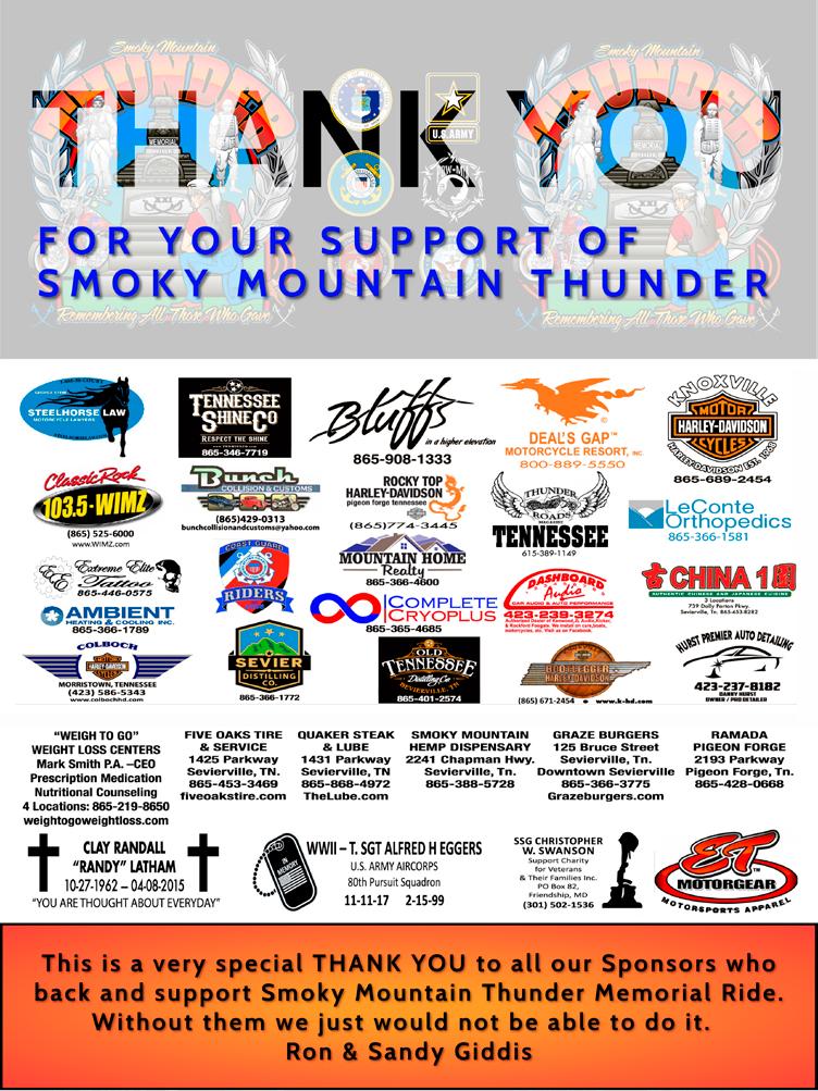 Smoky Mountain Thunder Memorial Ride XXI 24 Jokers Wild Issuu
