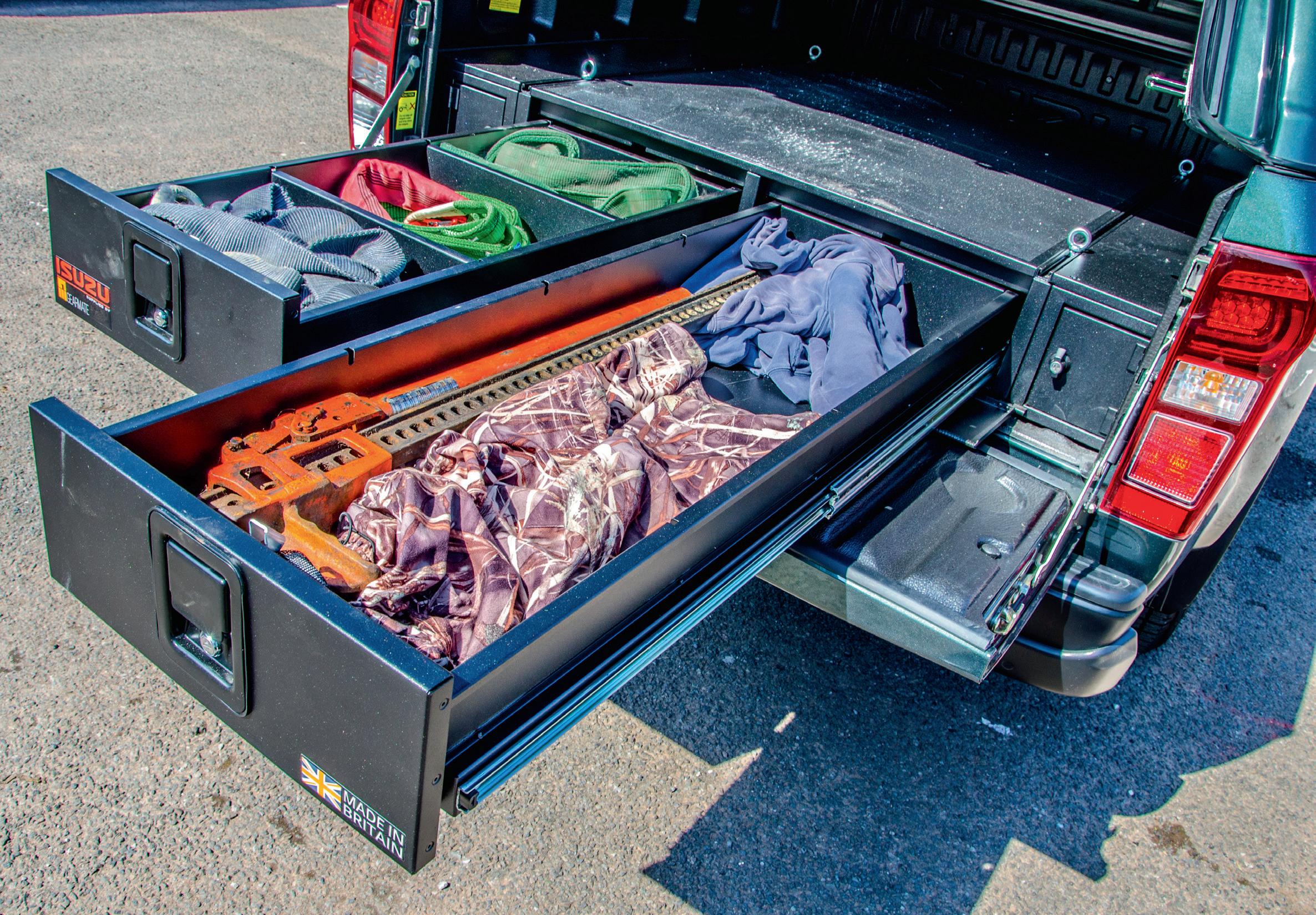 Cover for A Pair of Drawers Our D-Max gets gold-standard storage from Gearmate