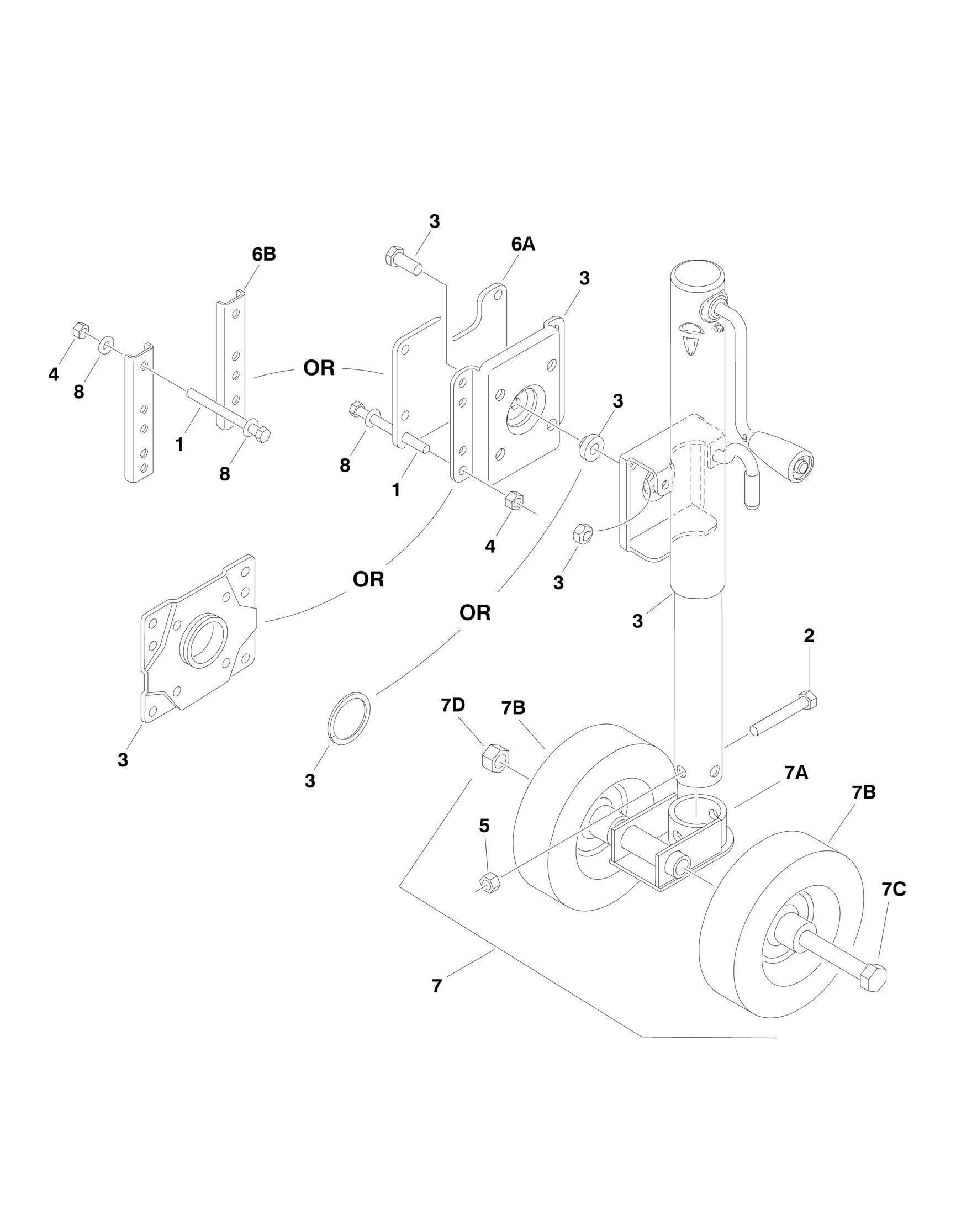 FIGURE 12. TONGUE JACK INSTALLATIONS (WITH PNEUMATIC JACK TIRES Issuu