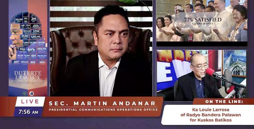 Cover for SECRETARY ANDANAR: PRO-POOR PROGRAMS AND POLICIES CONTRIBUTED TO HIGH SATISFACTION RATINGS OF PRESIDENT DUTERTE