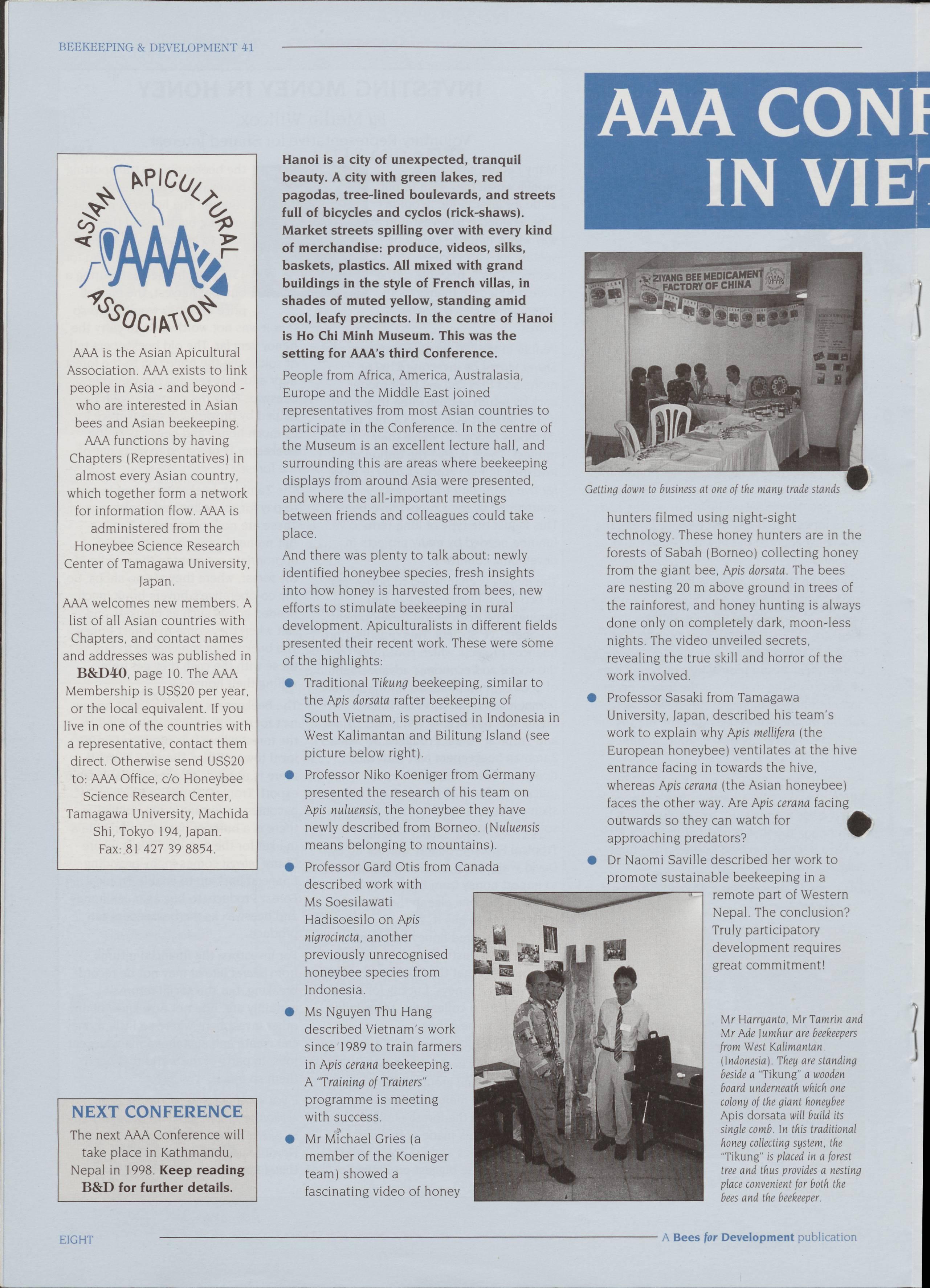 Cover for AAA Conference in Vietnam