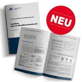 Neue Richtlinie »Glas im Metallbauerhandwerk«