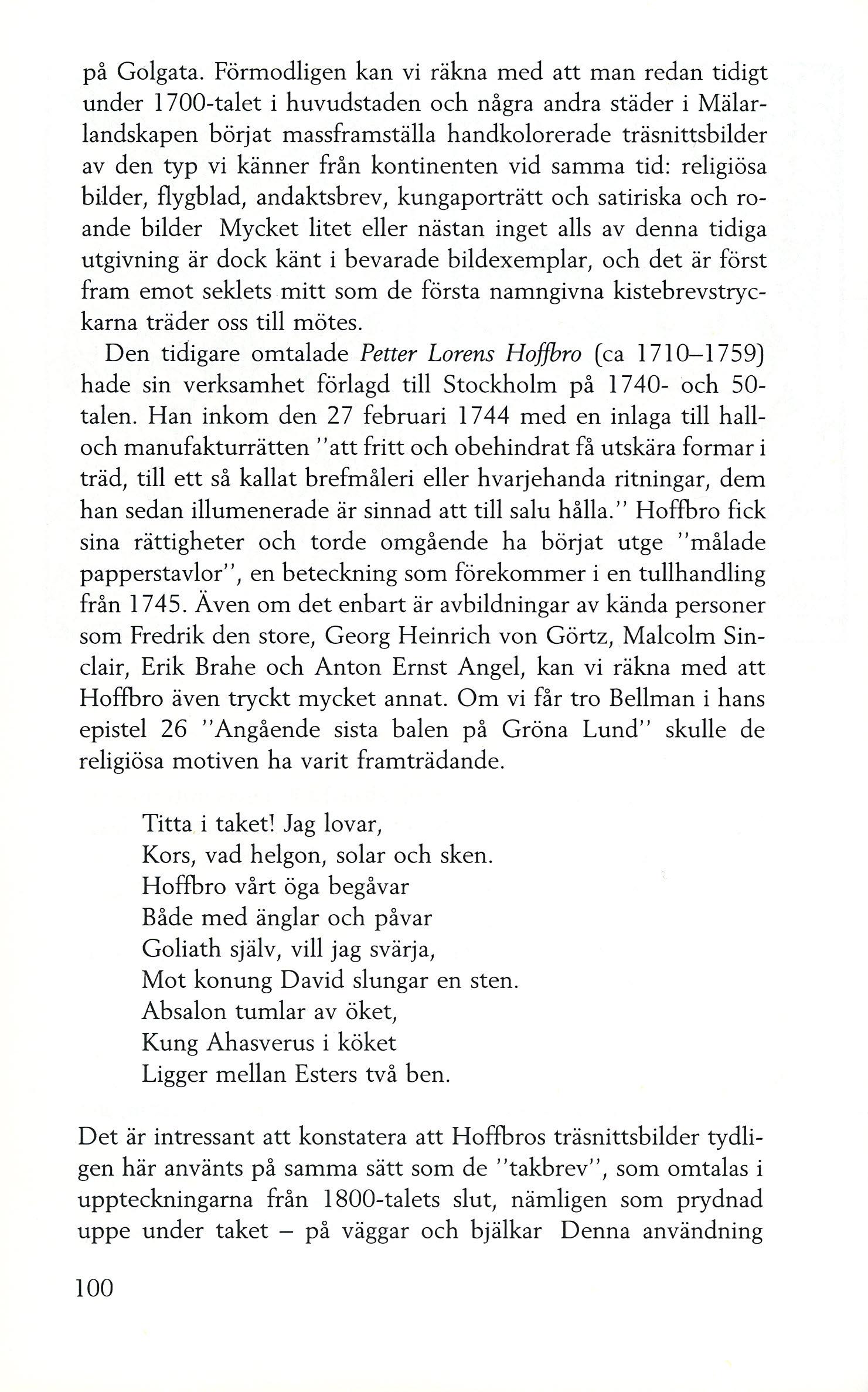 Cover for Nils-Arvid Bringeus "Bondelyckan" som bondtryck