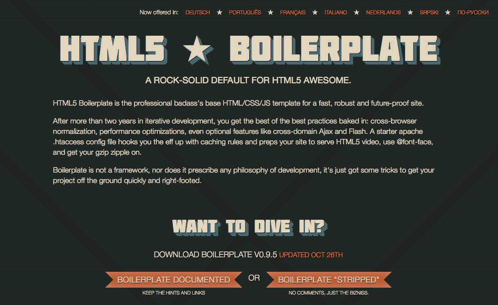 Starting with an HTML5 foundation