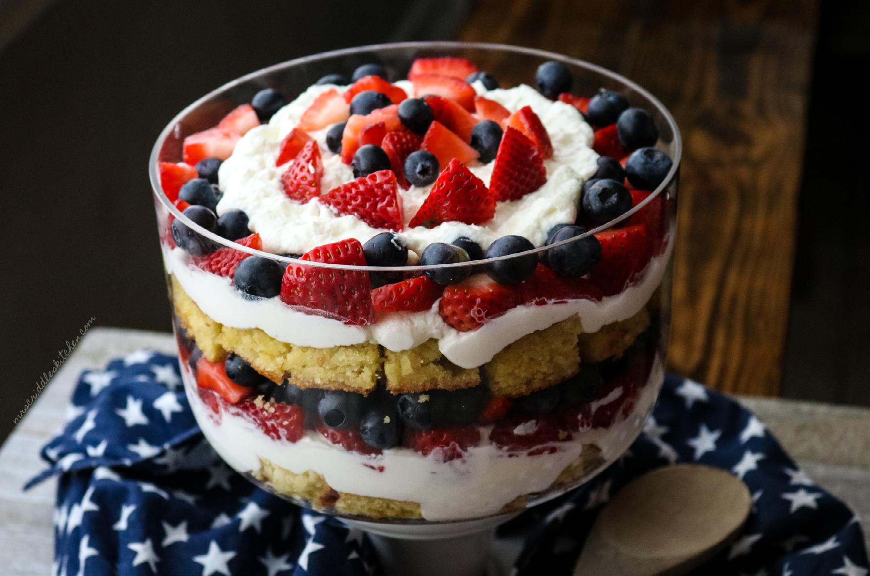 Cover for Red Wine and Blueberries Trifle