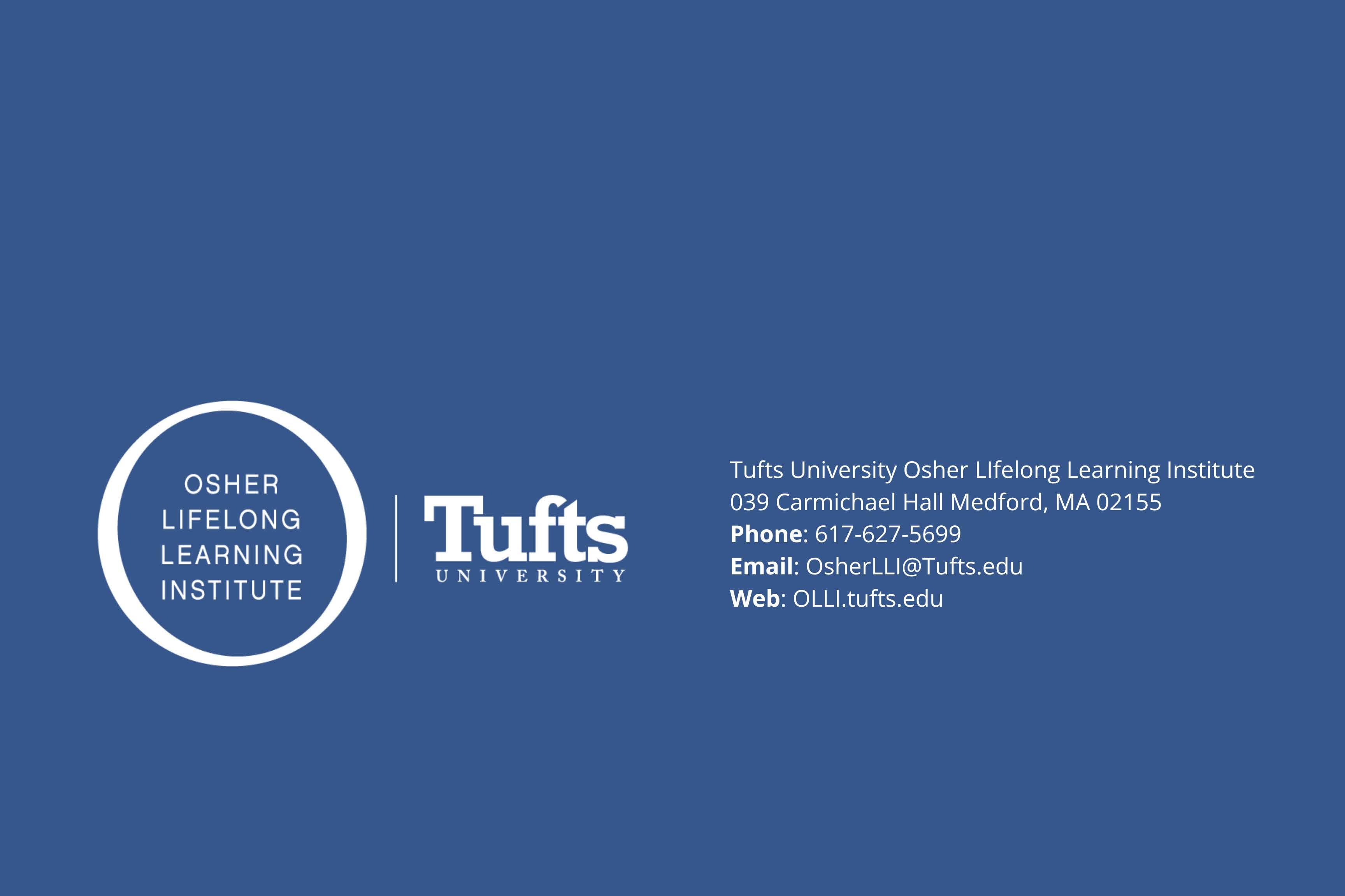 OLLI at Tufts Fall Catalog by SMFACE Issuu