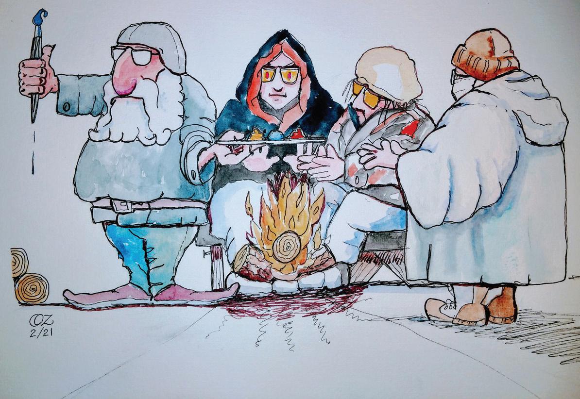 Cover for group plans art show in Eldon