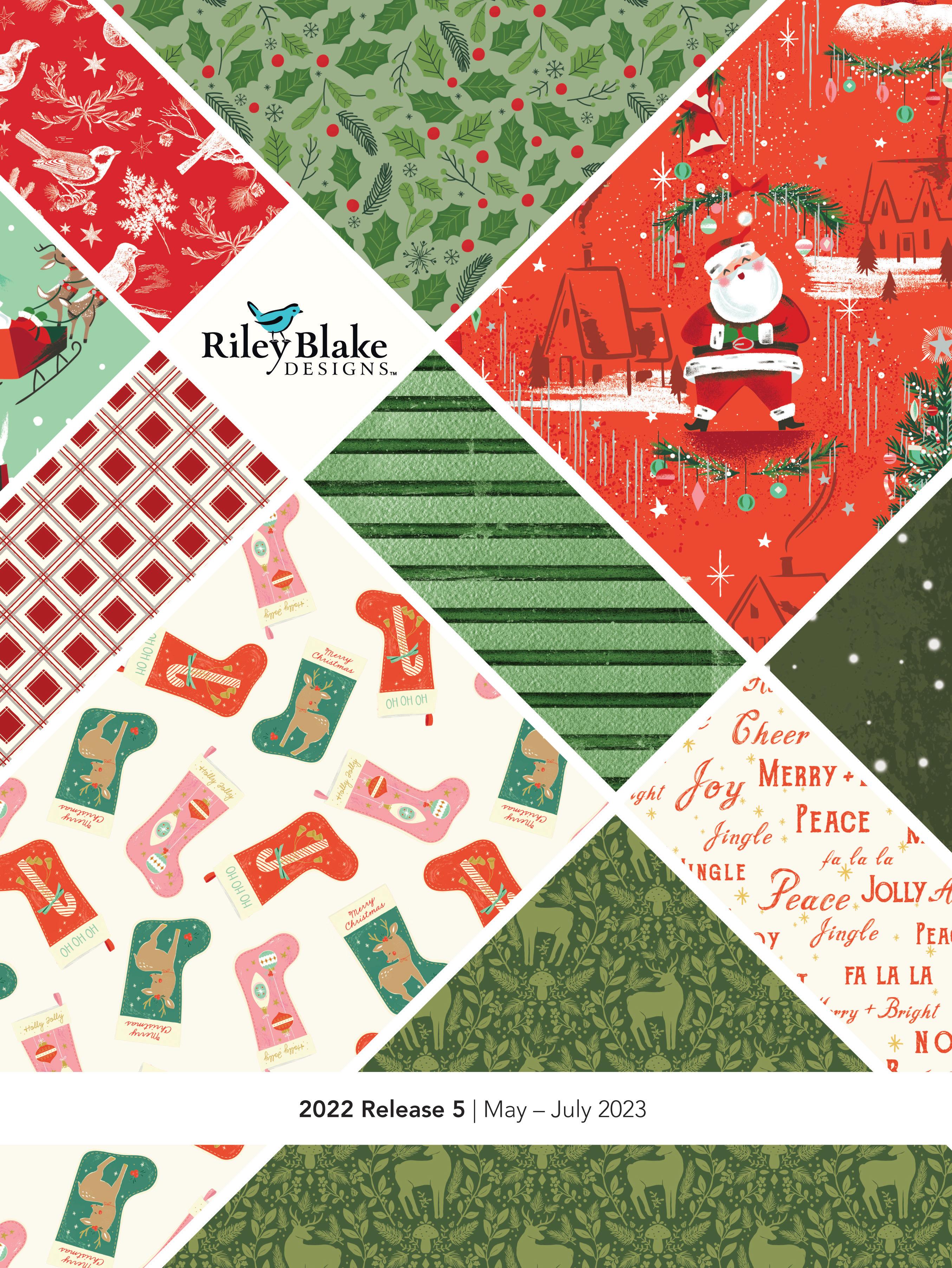 Nicholas Christmas Posts White Fabric by J. Wecker Frisch - Riley Blake  Fabrics