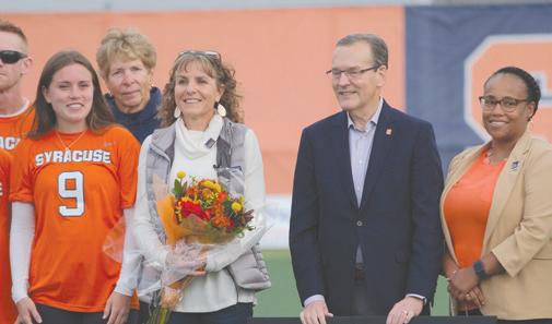 Julie Williamson becomes Syracuse's first field hockey student-athlete to  have number retired