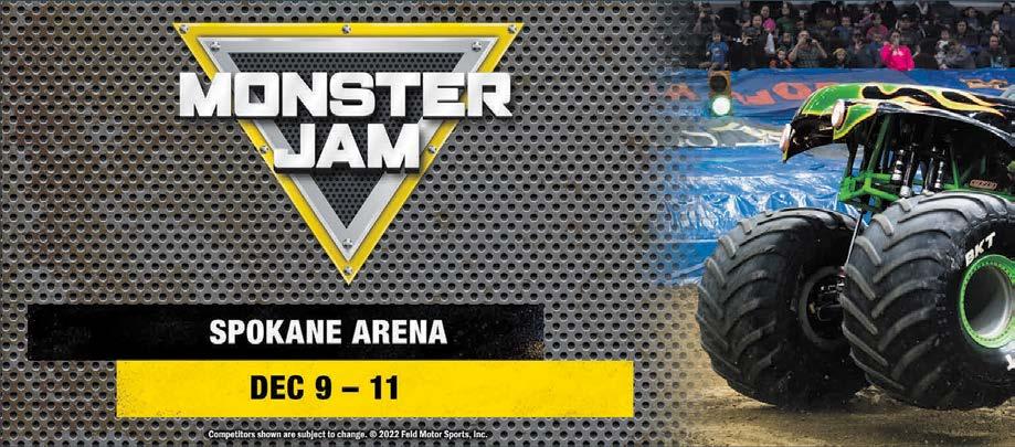 Big, fast and loud trucks return with Monster Jam at Spokane Arena