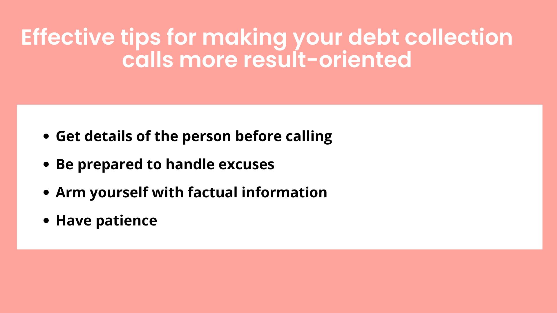 How to make effective debt collection call? by Frontline Collections