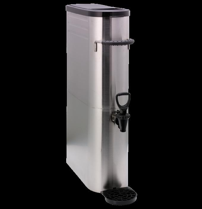 Service Ideas ITS3GPL Round Tea Urn, 3 Gallon, Stainless Steel, Brushed  Finish