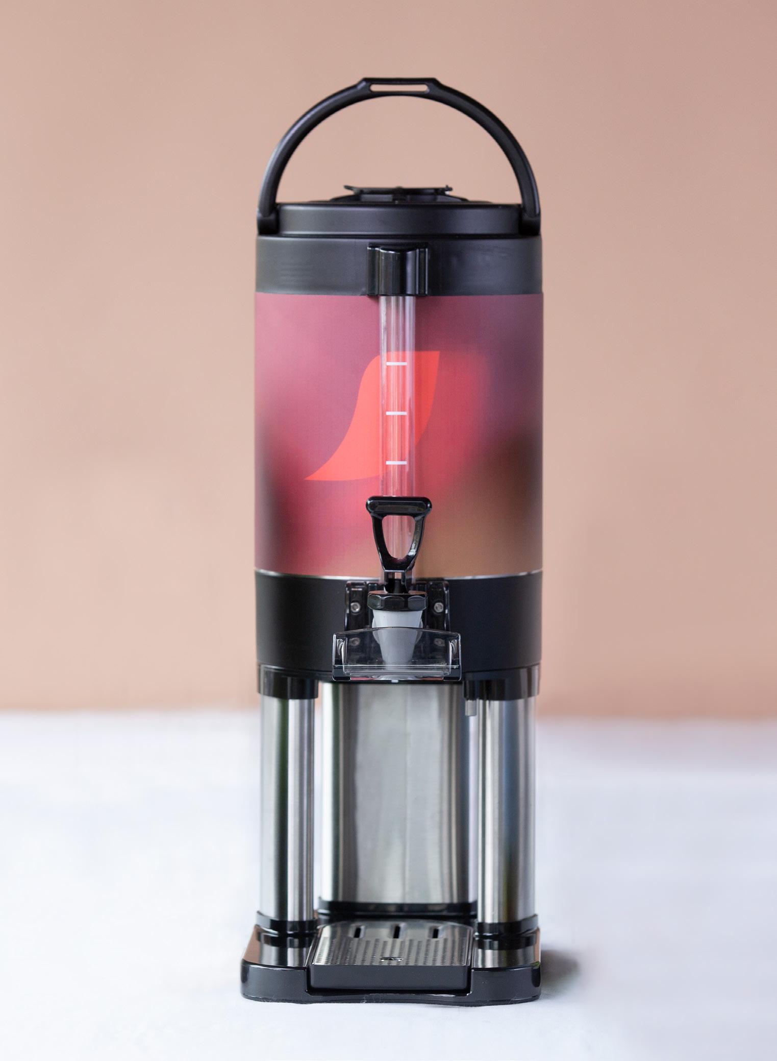 Service Ideas URN15VBSRG 1 1/2 Gal Low Volume Dispenser Coffee Urn w/ 1 Tank, Thermal, Vacuum Insulation, Silver