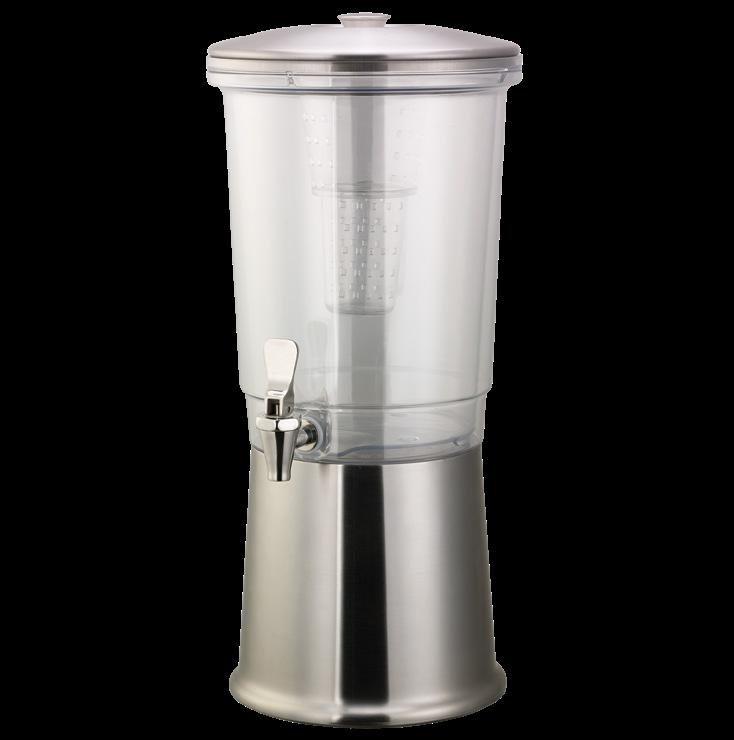 Service Ideas URN15VBSRG 1 1/2 Gal Low Volume Dispenser Coffee Urn w/ 1 Tank, Thermal, Vacuum Insulation, Silver