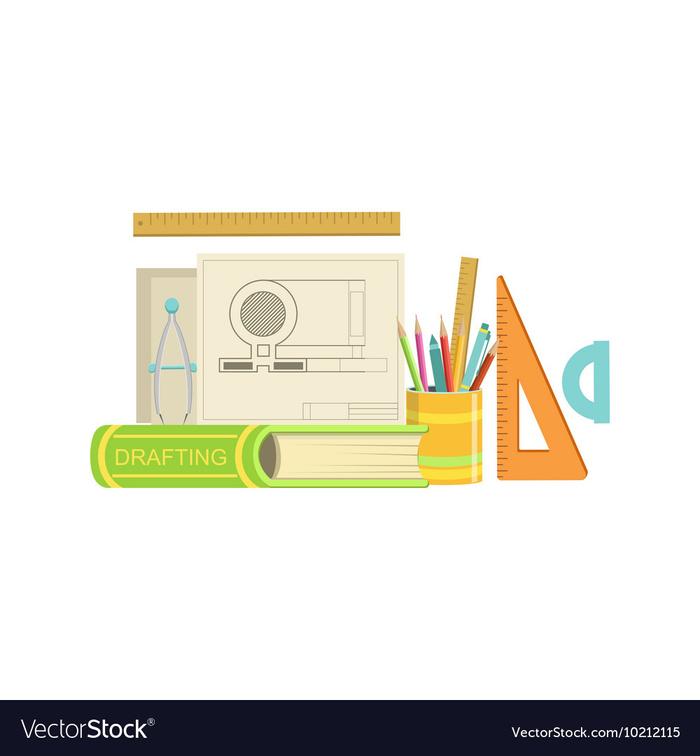 Drafting Tools Vector Image