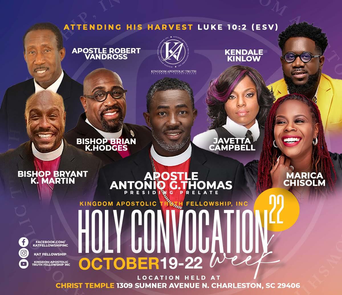 Official Holy Convocation Booklet by Antonio Thomas Issuu