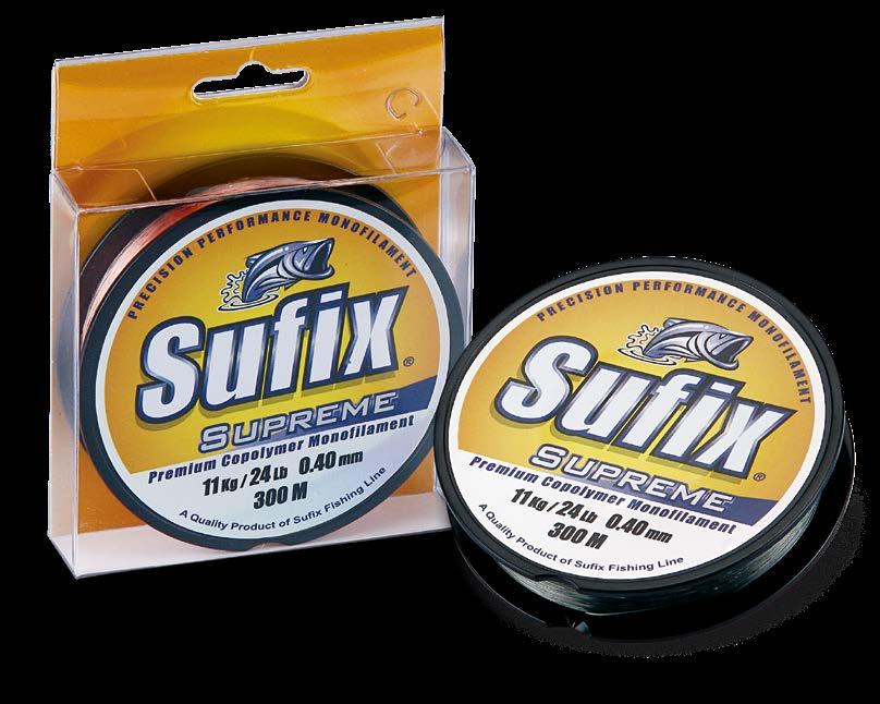 SUFIX SUPREME, PREMIUM COPOLYMER, MONOFILAMENT LINE, PUT TO TEST