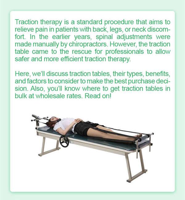 Chiropractic Traction Tables for Spinal Manipulation by medwish Issuu