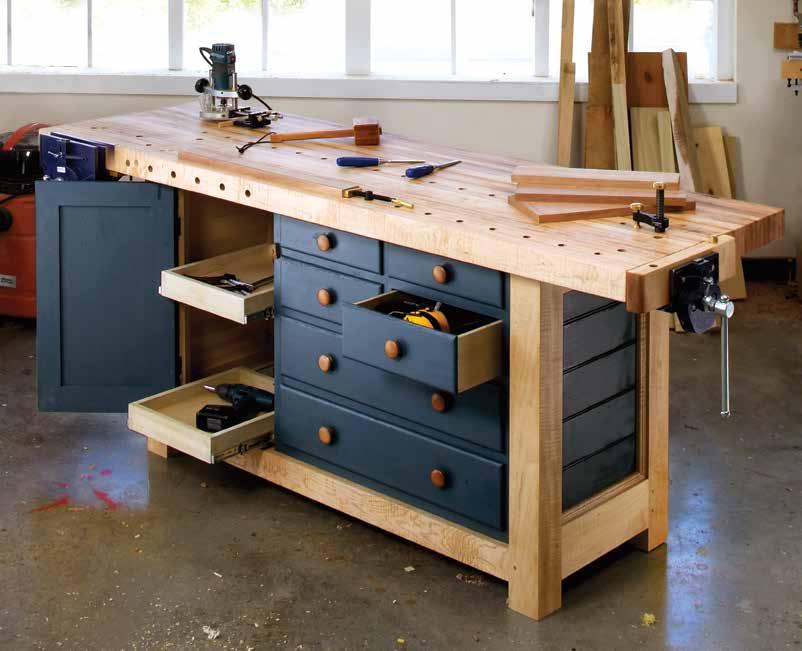 Ultimate Workbench Upgrades! Built in Slide Out Seat 