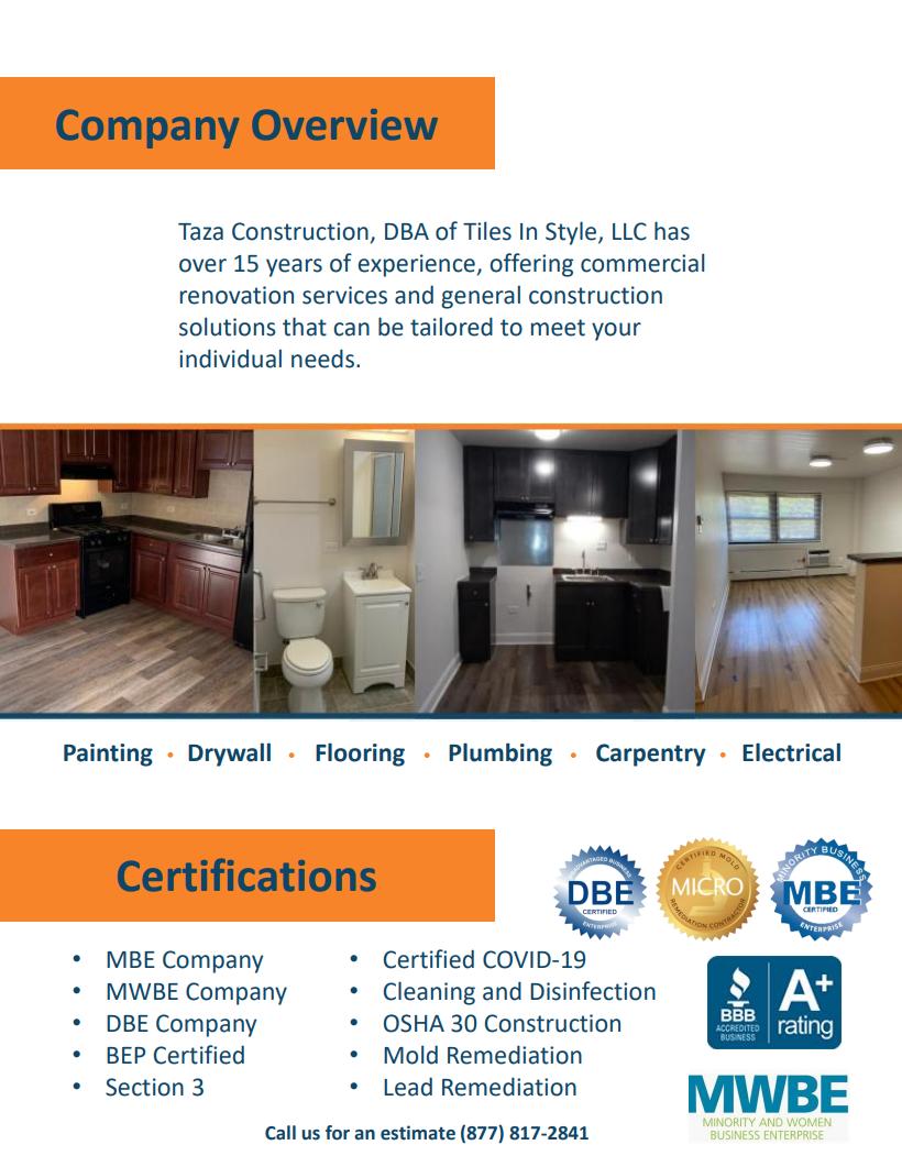 Tiles In Style LLC DBA Taza Construction by TilesInStyle Issuu