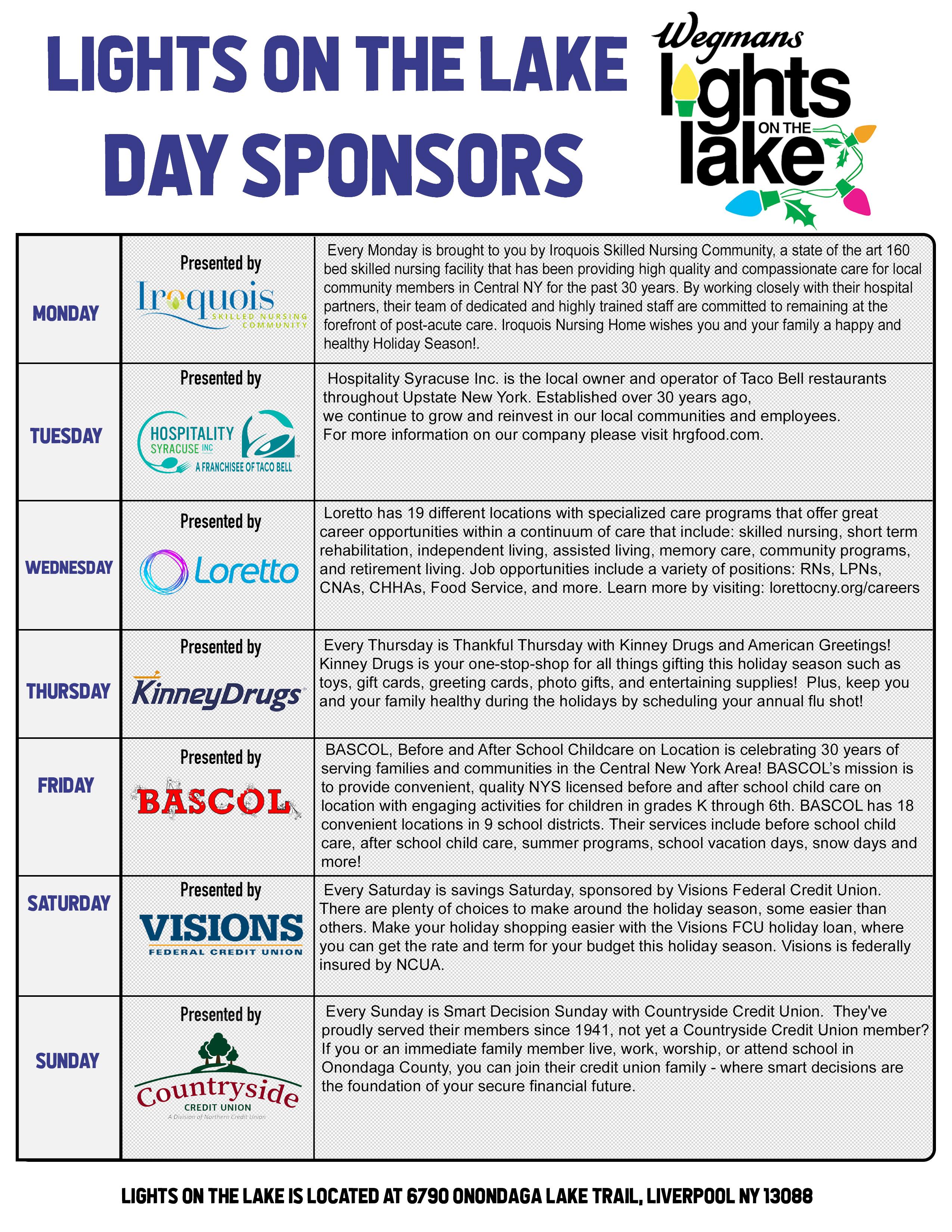 2022 Wegmans Lights on The Lake Winter Guide by Galaxy Events Issuu