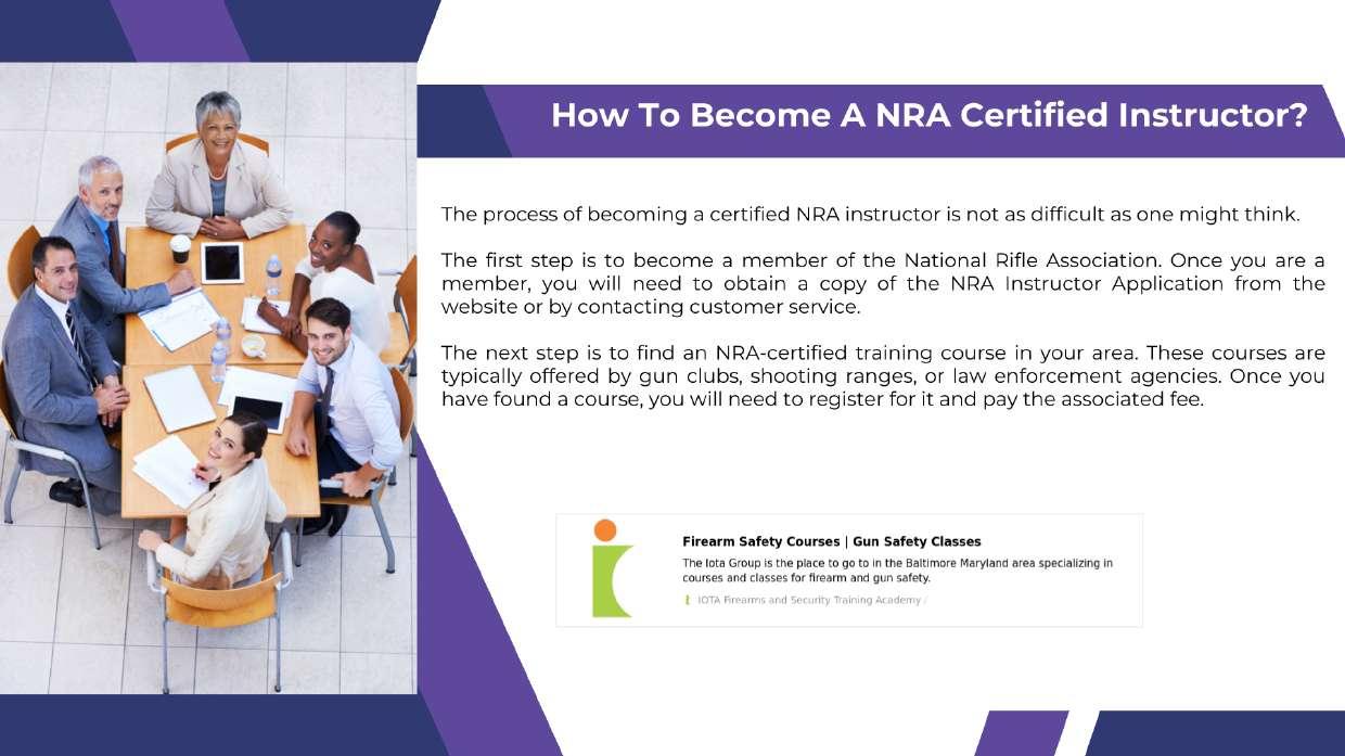 How To Get NRA Firearms Instructor Certification? by Theiotagroup Issuu