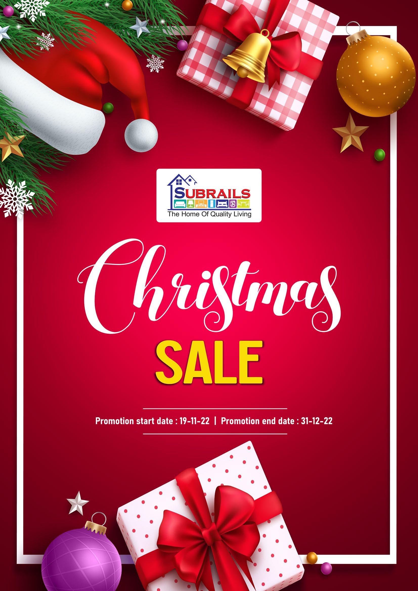 Subrails Christmas Sale Catalog 2022 by Subrails Furniture Centre Issuu