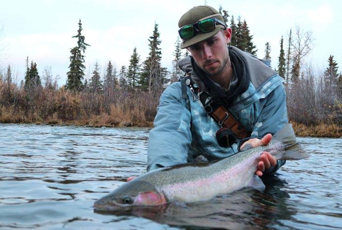 Rainbow Trout T-Shirt Combination Profile Fly Fishing Fisherman Angler  Steelhead