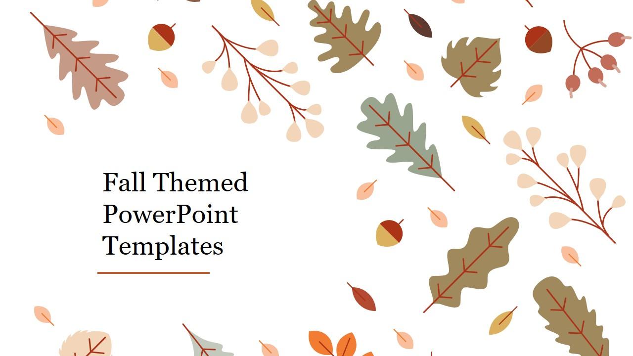Fall Leaves Background Powerpoint