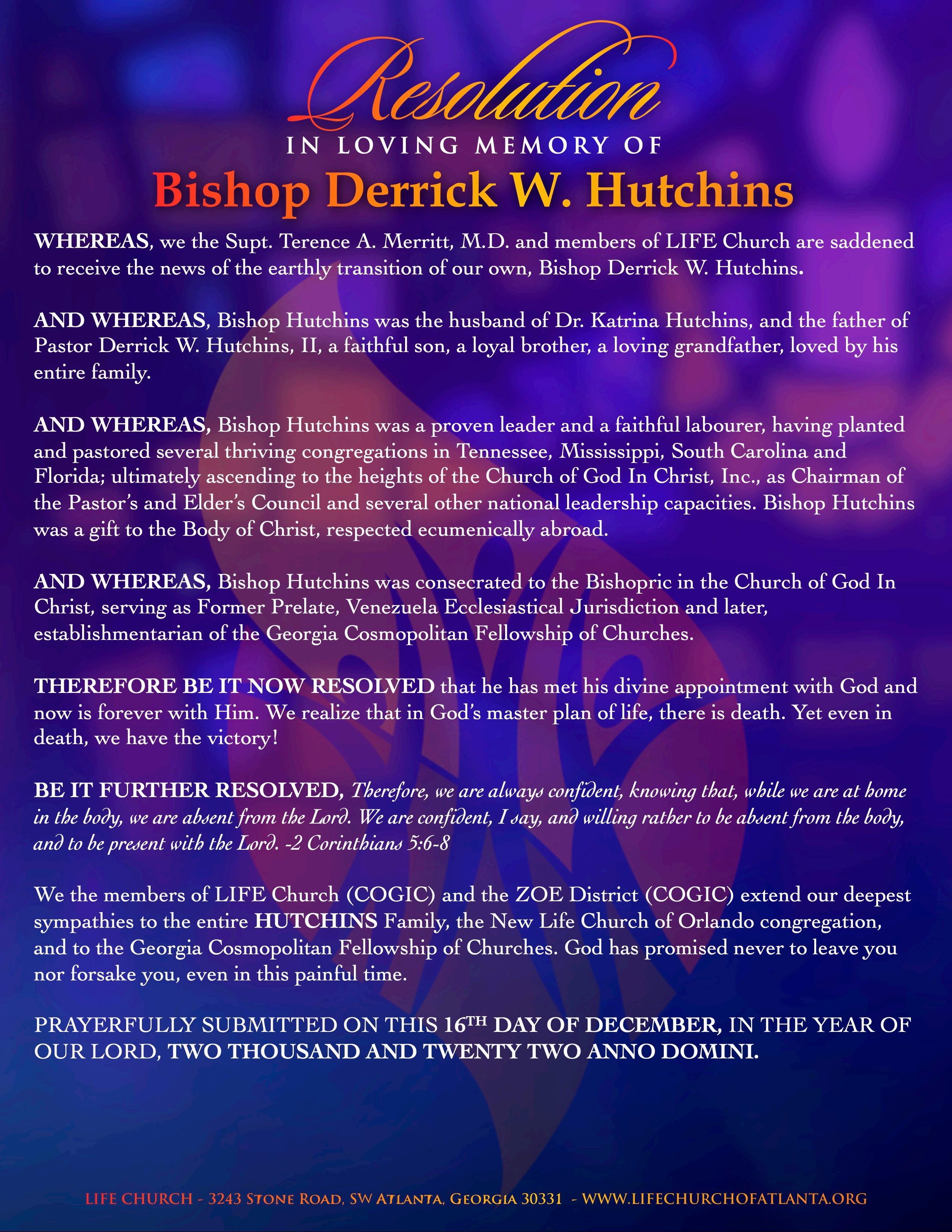 Hutchins Maples Funeralad Center - 7ckhmkm