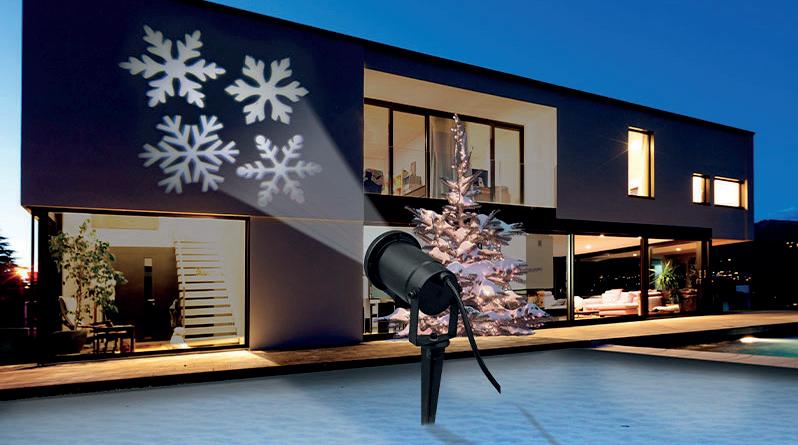 1 Projecteur De Noël Extérieur, Mise À Niveau 2023, 9 W LED, Projecteur De  Flocons De