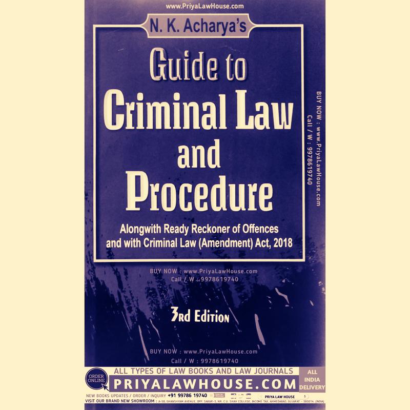 The Criminal Law Journal of India | PRIYA LAW HOUSE by Priya law