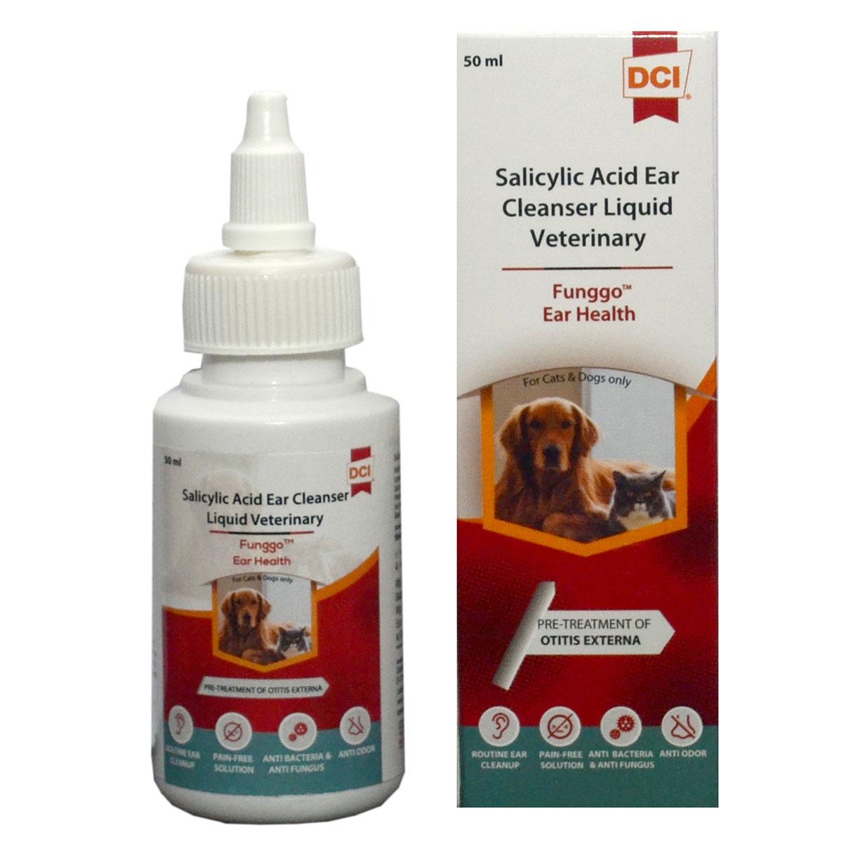 Funggo Ear Health, Ear Cleaner for dogs (Salicylic Acid, Phenoxy