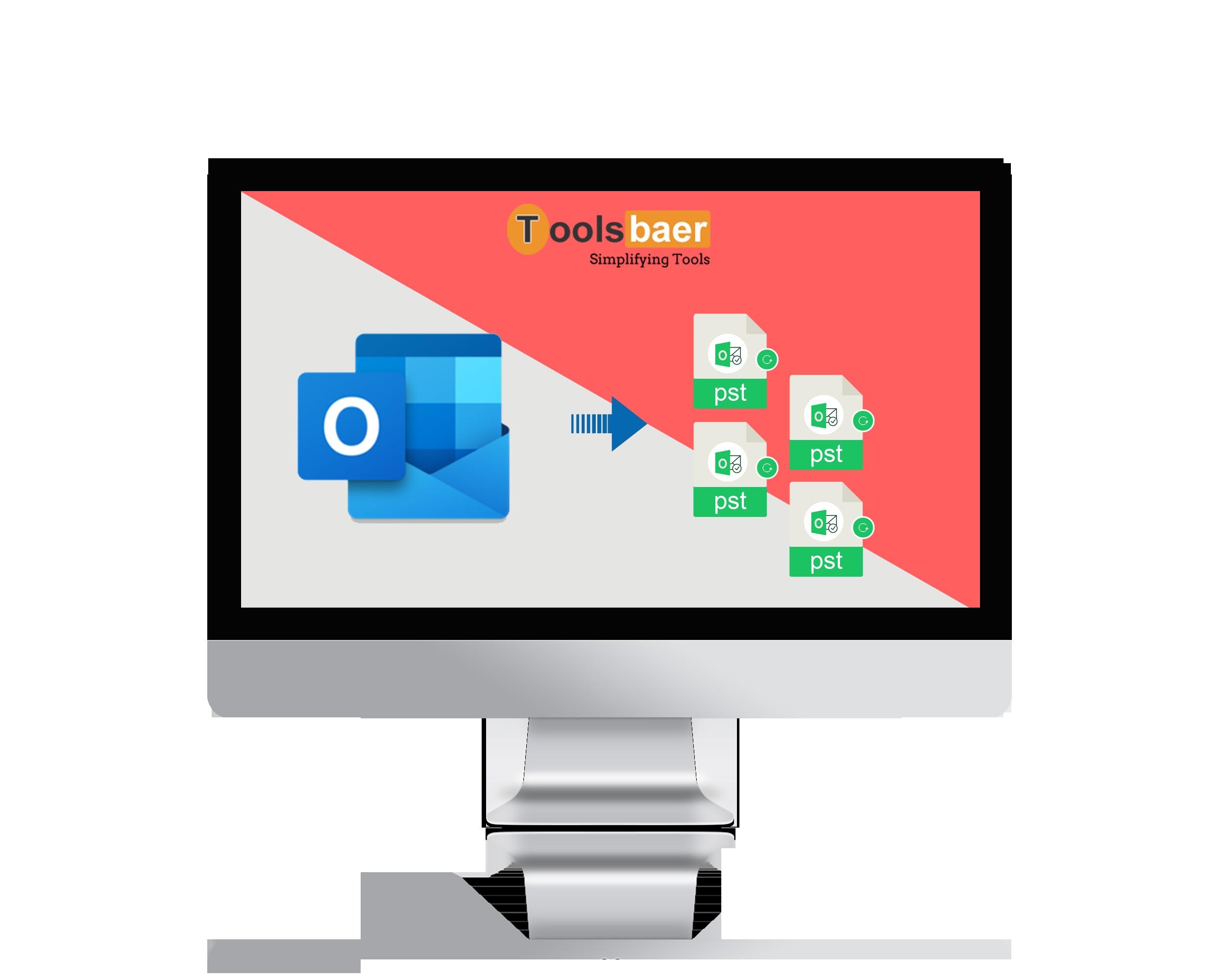 How to break up a PST file into smaller files. by ToolsBaer Split PST