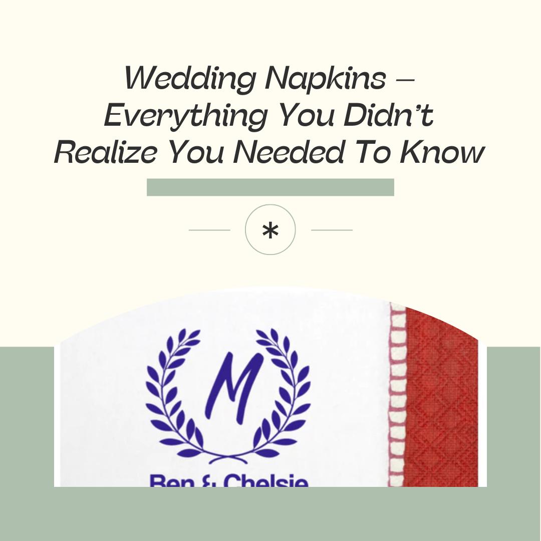 Things That Need To Know About Personalized Napkins by curtranta Issuu