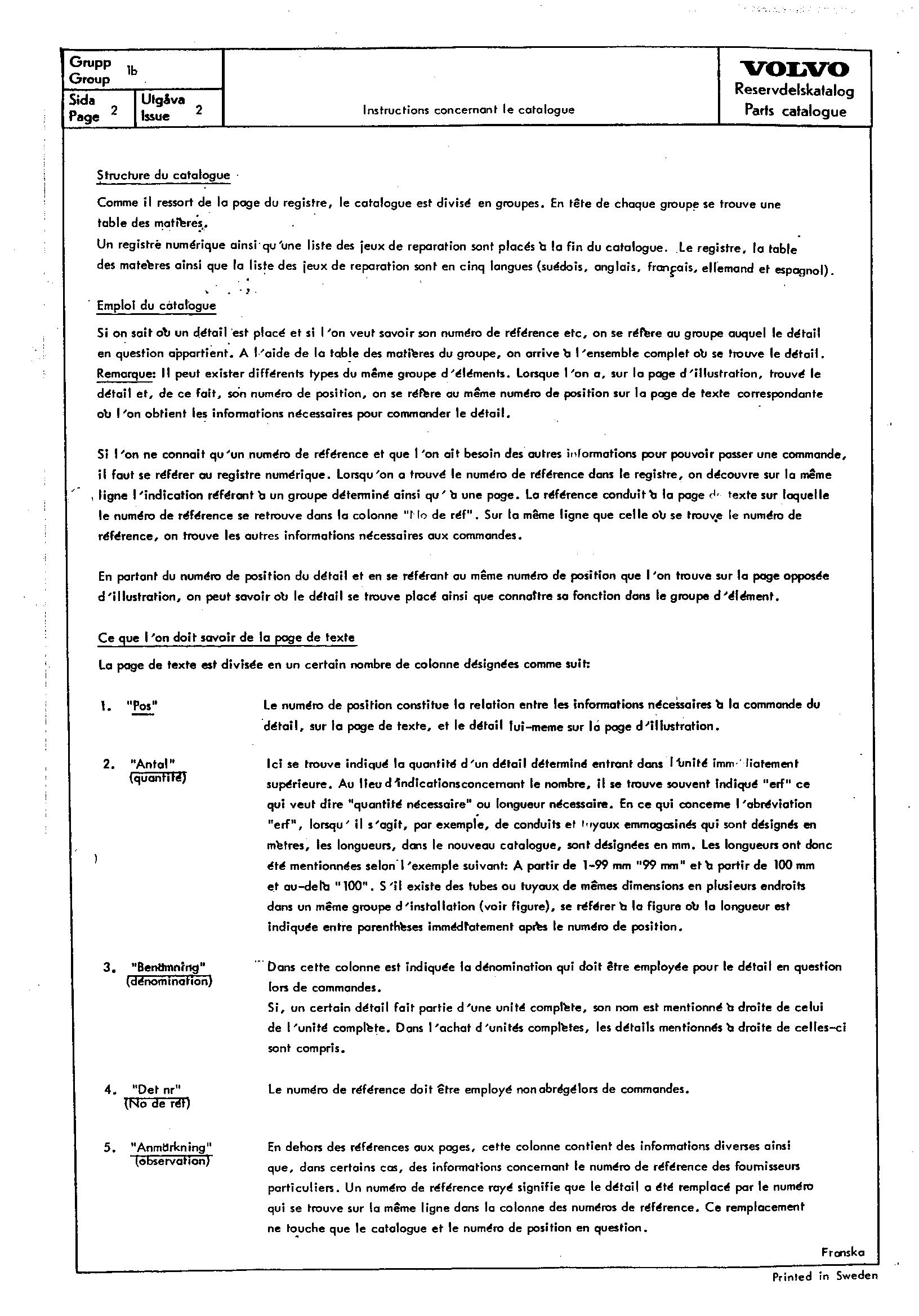 Volvo P1800 Parts Catalogue 1 by LaceyGonzalezl Issuu