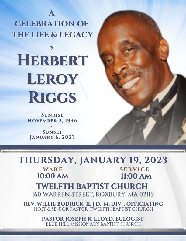 Herbert Riggs Memorial Folder by PAUSEatFAWFH1 - Issuu