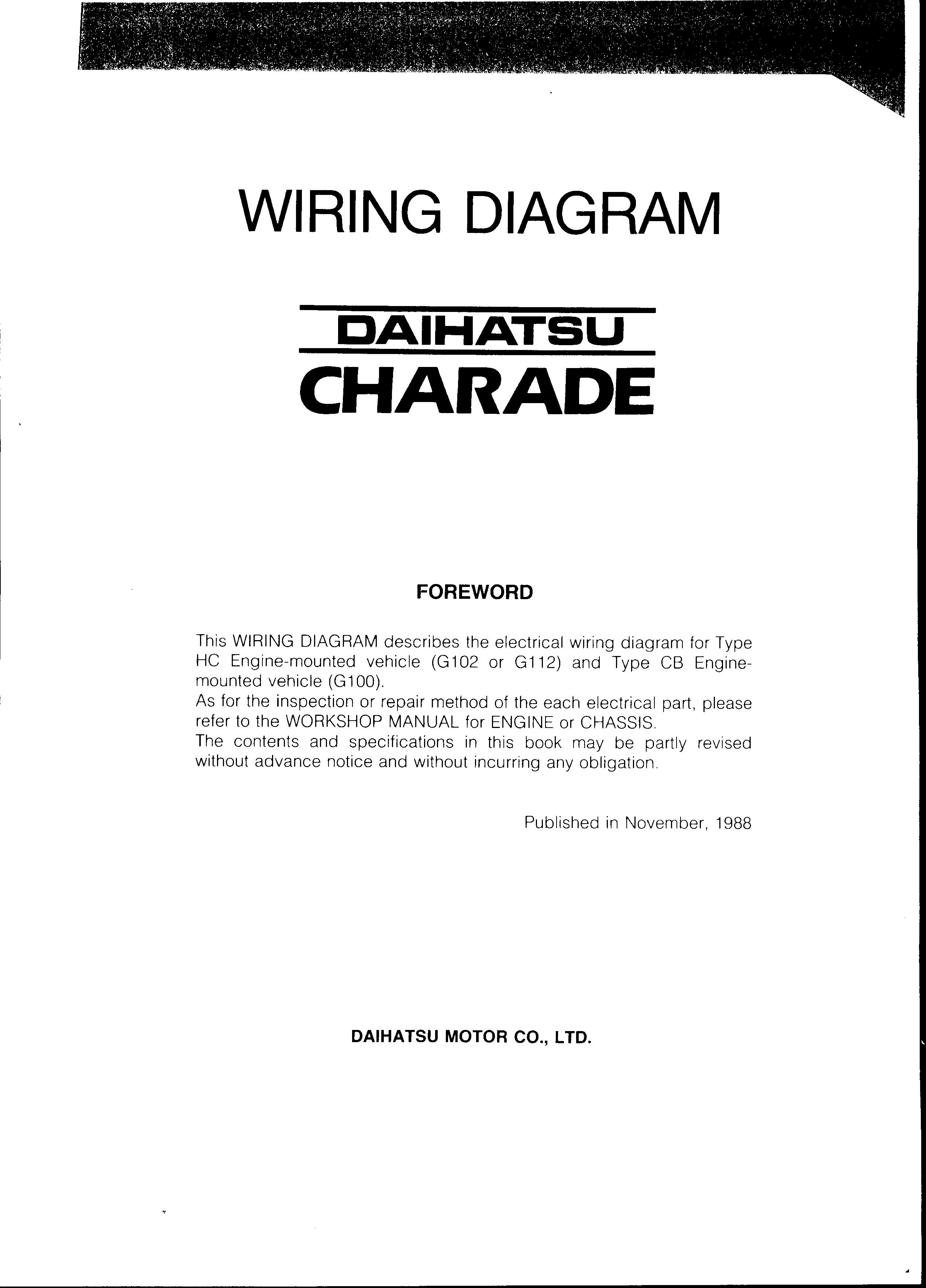 Daihatsu Charade Wiring Diagram G100 by MarieFinleyE Issuu